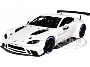 2018 Aston Martin Vantage GTE Le Mans PRO White with Carbon Accents