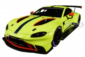 2018 Aston Martin Vantage GTE Le Mans PRO Presentation Car Lemon Green Metallic with Carbon and Red Accents Aston Martin Racing