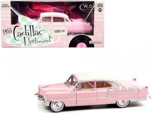 1955 Cadillac Fleetwood Series 60 Pink with White Top