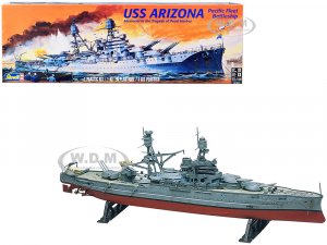 Level 4 Model Kit USS Arizona Pacific Fleet Battleship Memorial to the Tragedy of Pearl Harbor 1/426 Scale Model by Revell