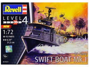 Level 4 Model Kit US Navy Swift Boat Mk.I 1/72 Scale Model by Revell