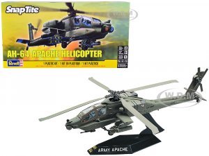 Level 2 Snap Tite Model Kit AH-64 Apache Helicopter 1 72 Scale Model by Revell