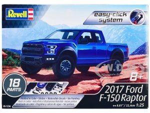Level 2 Easy-Click Model Kit 2017 Ford F-150 Raptor Pickup Truck 1/25 Scale Model by Revell
