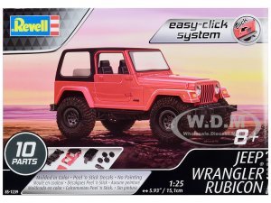 Level 2 Easy-Click Model Kit Jeep Wrangler Rubicon Scale Model by Revell
