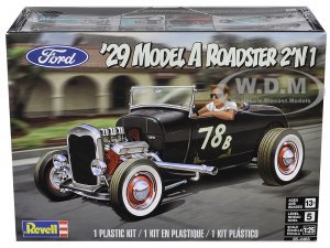 Level 5 Model Kit 1929 Ford Model A Roadster 2-in-1 Kit 1/25 Scale Model by Revell