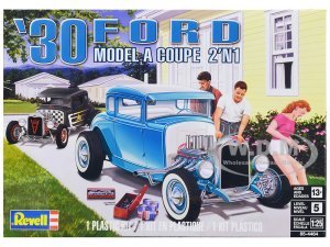Level 5 Model Kit 1930 Ford Model A Coupe 2-in-1 Kit 1 25 Scale Model by Revell