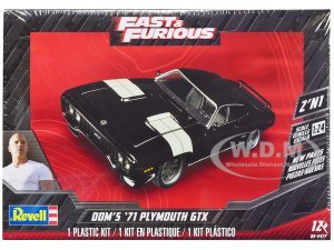 Level 4 Model Kit Doms 1971 Plymouth GTX Fast & Furious  Scale Model by Revell