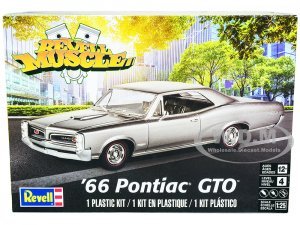 Level 4 Model Kit 1966 Pontiac GTO Revell Muscle Series 1 25 Scale Model by Revell