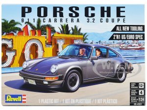 Level 4 Model Kit Porsche 911 Carrera 3.2 Coupe 2-in-1 Kit  Scale Model by Revell
