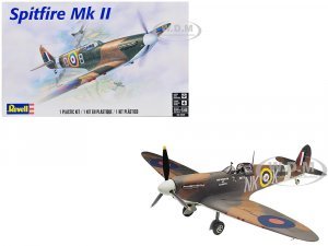 Level 4 Model Kit Supermarine Spitfire Mk-II Fighter Aircraft 1 48 Scale Model by Revell
