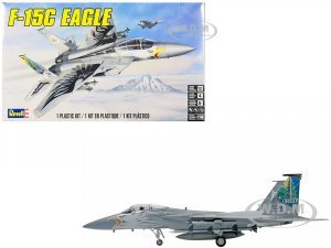 Level 4 Model Kit McDonnell Douglas F-15C Eagle Fighter Aircraft 1 48 Scale Model by Revell