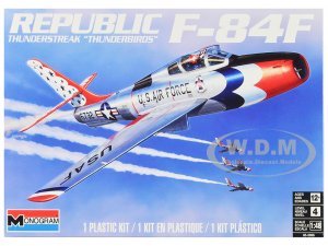 Level 4 Model Kit Republic F-84F Thunderstreak Aircraft US Air Force Thunderbirds Monogram Series 1 48 Scale Model by Revell