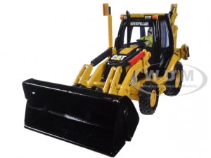 CAT Caterpillar 420E Center Pivot Backhoe Loader with Working Tools with Operator Core Classics Series