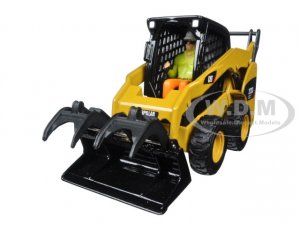 CAT Caterpillar 272C Skid Steer Loader with Working Tools and Operator Core Classic Series