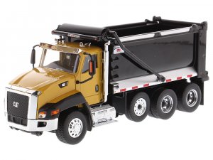 CAT Caterpillar CT660 SBFA with Ox Bodies Stampede Dump Truck Yellow and Black 1 50
