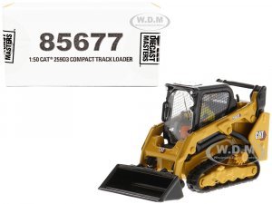 CAT Caterpillar 259D3 Compact Track Loader with Work Tools and Operator Yellow High Line Series 1 50