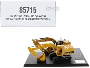 CAT Caterpillar 225 Hydraulic Escavator and CAT Caterpillar 323 Next Generation Hydraulic Escavator Set of 2 pieces Evolution Series