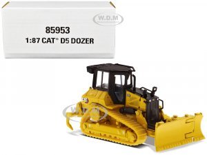 CAT Caterpillar D5 Track-Type Dozer Yellow with Fine Grading Undercarriage and Foldable Blade High Line Series  (HO) Scale