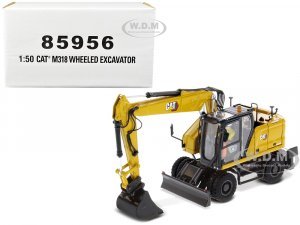 CAT Caterpillar M318 Wheeled Excavator Yellow with Operator High Line Series