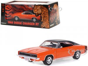 1968 Dodge Charger R/T Orange with Black Top and Tail Stripes Bengal Charger Tom Kneer Dodge Cincinnati Ohio