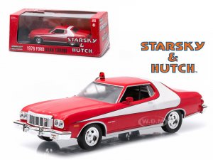 1976 Ford Gran Torino Red with White Stripe Starsky and Hutch (1975-1979) TV Series