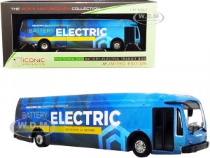 Proterra ZX5 Battery-Electric Transit Bus Corporate Blue with White Top The Bus & Motorcoach Collection  (HO)