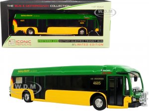 Proterra ZX5 Battery-Electric Transit Bus #226 Crossroads Seattle King County (Washington) Green and Yellow The Bus & Motorcoach Collection 7 (HO)
