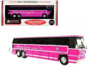 1980 MCI MC-9 Crusader II Intercity Coach Bus Pink Allstate Charter Lines Inc. Vintage Bus & Motorcoach Collection 7 (HO)
