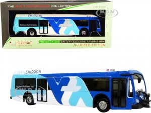 Proterra ZX5 Battery-Electric Transit Bus #140 Express Mission College Santa Clara Valley (California) White and Blue The Bus & Motorcoach Collection 7 (HO)