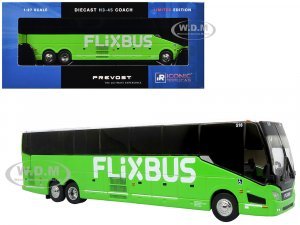 Prevost H3-45 Coach Bus FlixBus Green