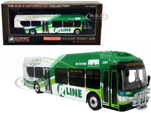 New Flyer Xcelsior Charge NG Electric Transit Bus RIPTA (Rhode Island Public Transit Authority) R Line Broad North Main The Bus & Motorcoach Collection 7