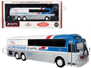 1984 Eagle Model 10 Motorcoach Bus Greyhound Package Express White and Blue Vintage Bus & Motorcoach Collection
