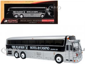 1969 Eagle Model 05 Coach Bus The Playboy Hotel & Casino Silver and Black