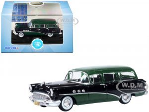 1954 Buick Century Estate Wagon Baffin Green and Carlsbad Black 7 (HO) Scale
