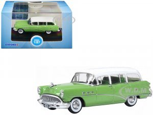 1954 Buick Century Estate Wagon Willow Green and White 7 (HO) Scale