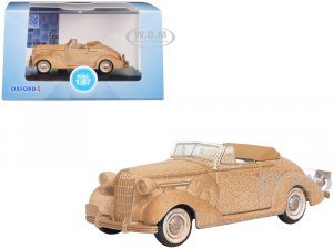 1936 Buick Special Convertible Coupe Beige (Rusted) Junkyard Project  (HO) Scale