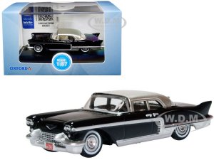 1957 Cadillac Eldorado Brougham Ebony Black with Silver Metallic Top 7 (HO) Scale