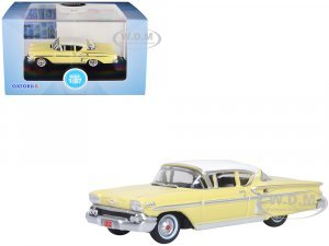 1958 Chevrolet Impala Sport Colonial Cream with Snowcrest White Top 7 (HO) Scale