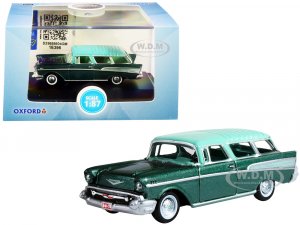 1957 Chevrolet Nomad Highland Green Metallic with Surf Green Top  (HO) Scale