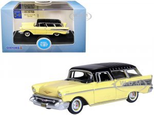 1957 Chevrolet Nomad Colonial Cream with Onyx Black Top  (HO) Scale