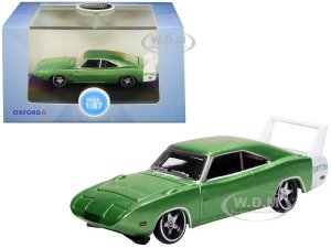 1969 Dodge Charger Daytona Metallic Bright Green with White Stripe  (HO) Scale