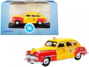 1946-1948 DeSoto Suburban Yellow and Red San Francisco Taxi The Godfather Movie 7 (HO) Scale