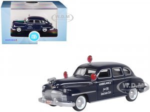 1946 DeSoto Suburban Ambulance Dark Blue Junction City Ambulance  (HO) Scale