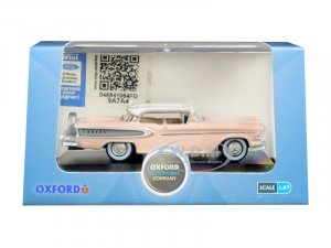 1958 Edsel Citation Chalk Pink with Frost White Top  (HO) Scale