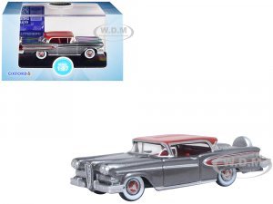 1958 Edsel Citation Silver Gray Metallic with Ember Red Top and Red Interior  (HO) Scale