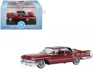 1959 Chrysler Imperial Crown 2 Door Hardtop Radiant Red with Black Top  (HO) Scale