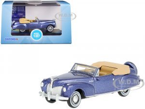 1941 Lincoln Continental Convertible Darian Blue Metallic with Tan Interior  (HO) Scale