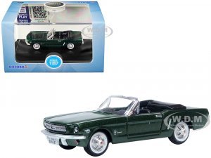 1965 Ford Mustang Convertible Ivy Green Metallic  (HO) Scale