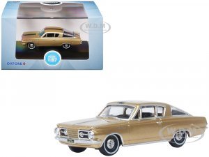 1965 Plymouth Barracuda Gold Metallic with Black Stripes (HO) Scale
