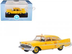 1959 Plymouth Belvedere Taxi Yellow Tanner Yellow Cab Co. 7 (HO) Scale